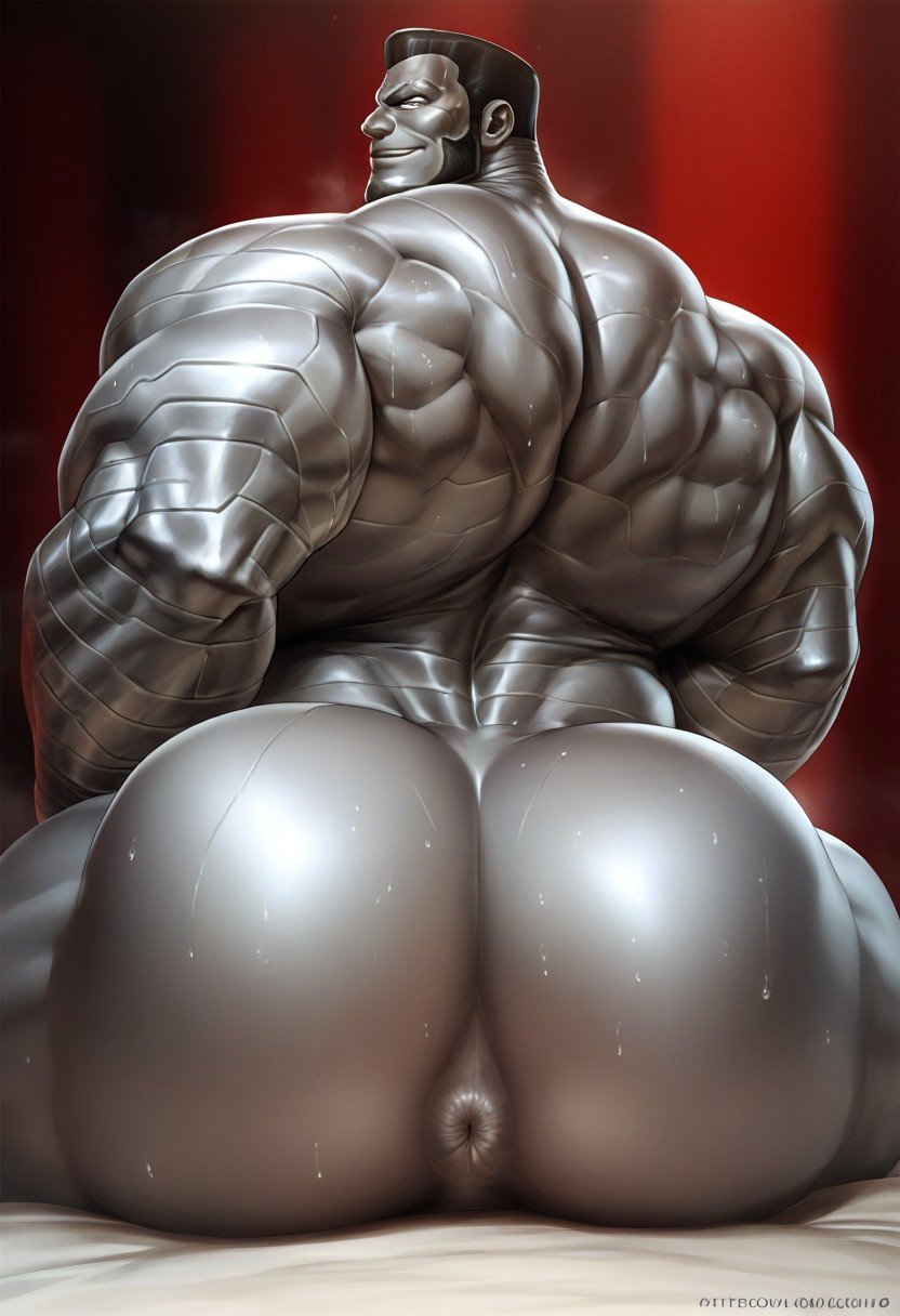 1boy 2020s 2024 ai_assisted ai_generated anus ass ass_focus bara big_ass big_butt bodily_fluids bodybuilder bubble_ass bubble_butt colossus dat_ass dilf dumptruck_ass gay gigantic_ass huge_ass hyper hyper_muscles male male_only marvel marvel_comics mature mature_male metallic_body muscular muscular_arms muscular_ass muscular_back muscular_male nude rokuworshiper round_ass shiny_skin solo solo_focus solo_male thick thick_ass thick_boy thick_thighs thighs x-men yaoi