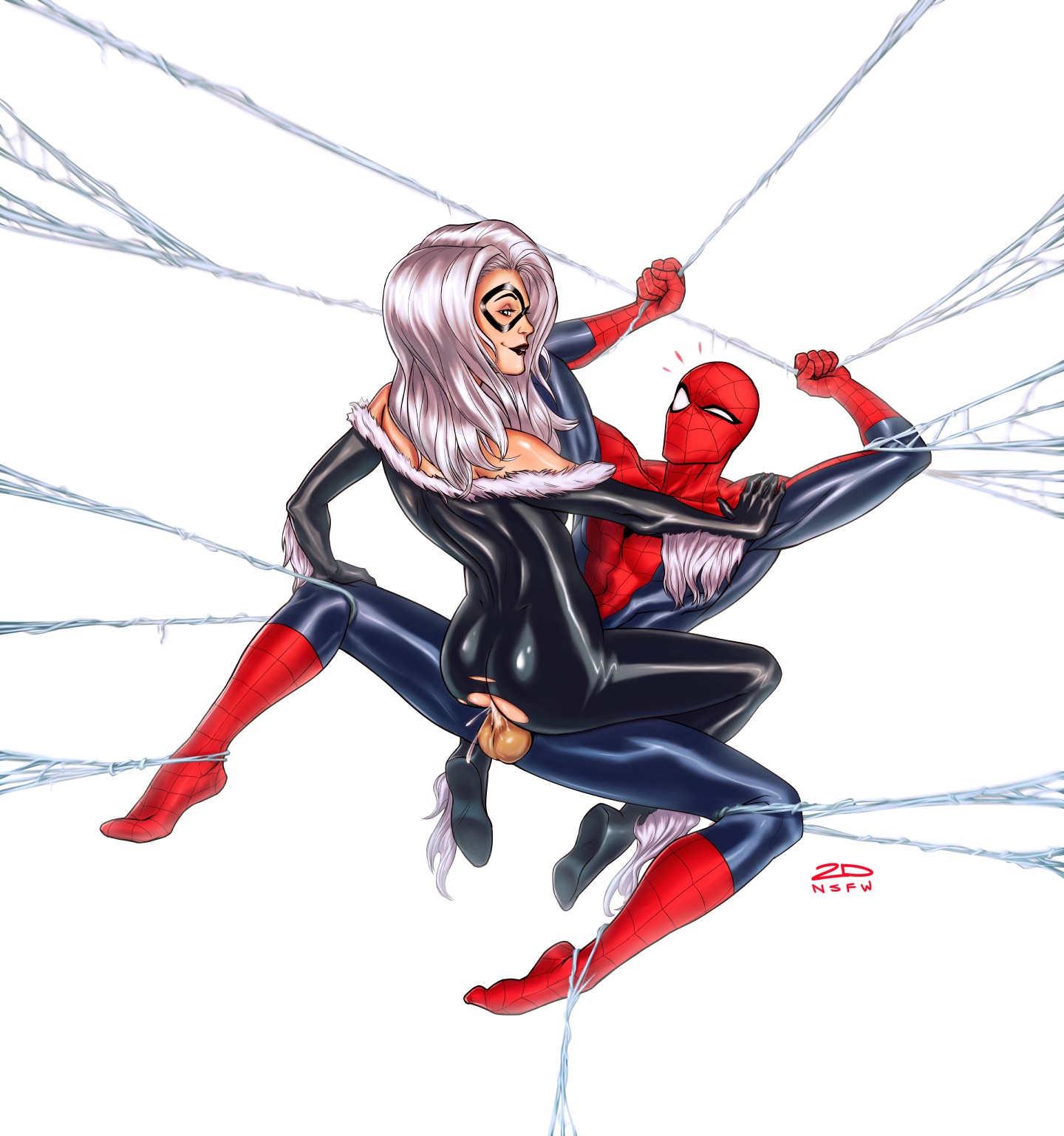 1boy, 1girls, 2dnsfw, ambiguous penetration, balls, black cat (marvel), bondage, couple, couple (romantic), couple love, couple sex, couples, cowgirl position, cum, cum inside, faceless male, felicia hardy, female, femdom, lovers, male, male/female, marvel, marvel comics, penis, peter parker, romantic, romantic couple, spider-man, spider-man (series), straddle, straddling, straight, straight hair, superhero, superheroine, testicles, voluptuous