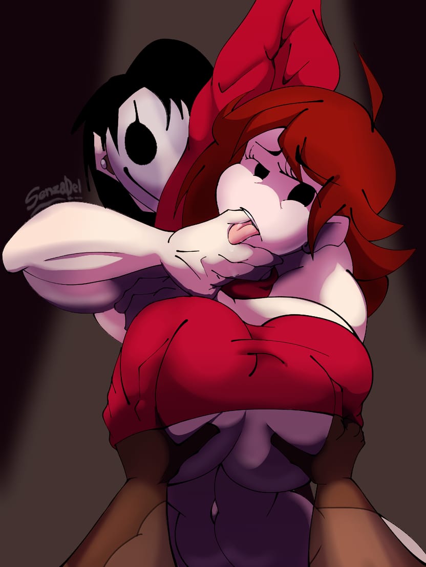 1girls, 2boys, auburn hair, big breasts, dark skin, dark-skinned male, fingers in mouth, fingers on tongue, friday night funkin, girlfriend (friday night funkin), hands on breasts, harassment, huge breasts, imminent netorare, imminent ntr, imminent rape, kidnapped, kidnapped girl, large breasts, long hair, mask, masked male, netorare, ntr, pale skin, pale-skinned female, pale-skinned male, rape, senzadel, tongue, tongue out, touching breast, touching mouth, touching tongue
