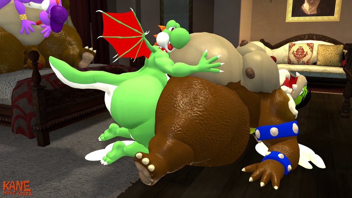 Purple Yoshi (Dragoshi) Rule 34 Image