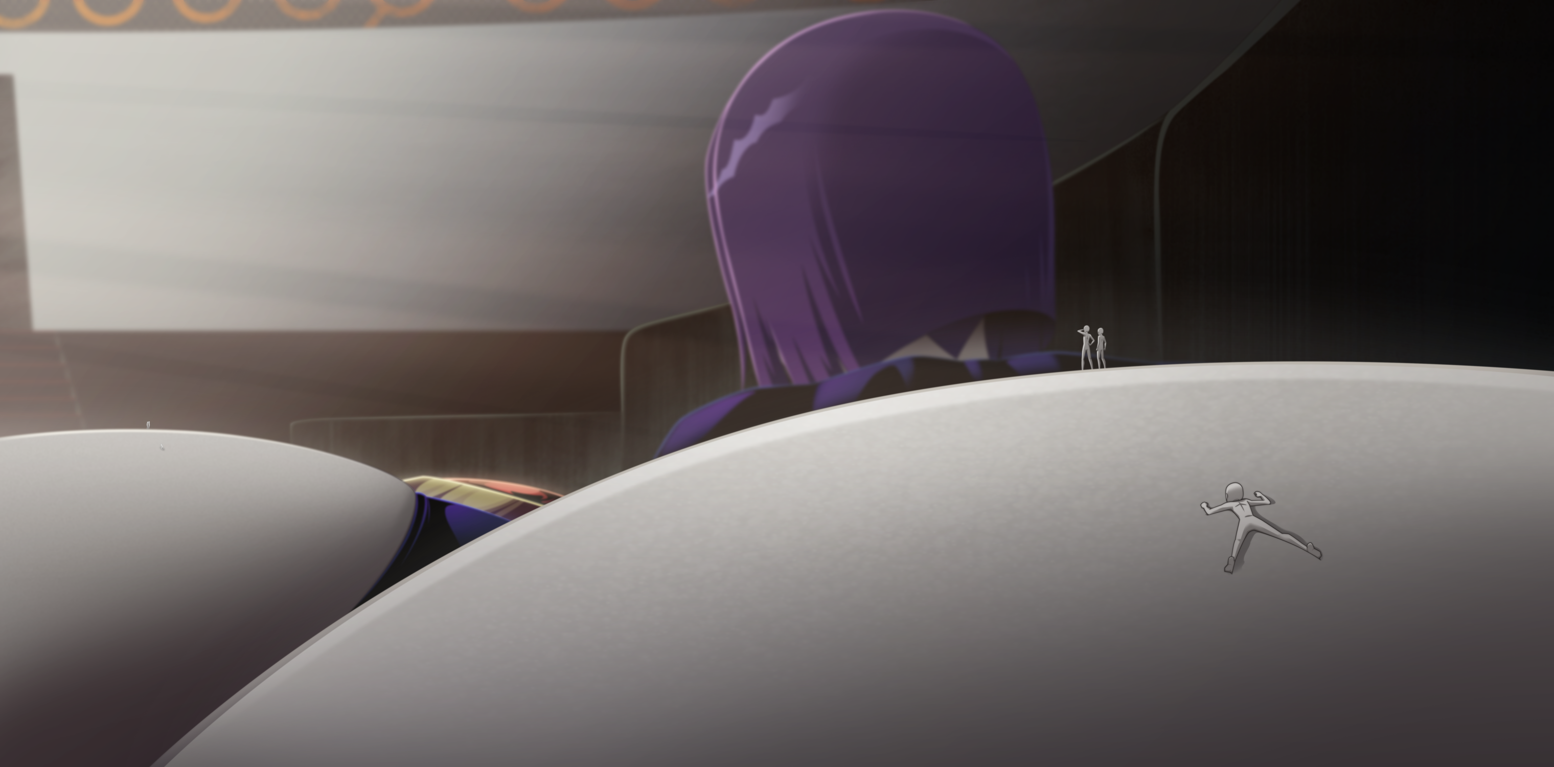anon, ass, big ass, big butt, bottom heavy, bubble ass, bubble butt, climbing, clothed female, dc, dc comics, fat ass, female, female focus, giantess, large ass, light skin, light-skinned female, pale skin, pale-skinned female, patreon, purple hair, rachel roth, raven (dc), ravenravenraven, short hair, solo, solo female, solo focus, teen titans, thick ass, tiny, titans tower