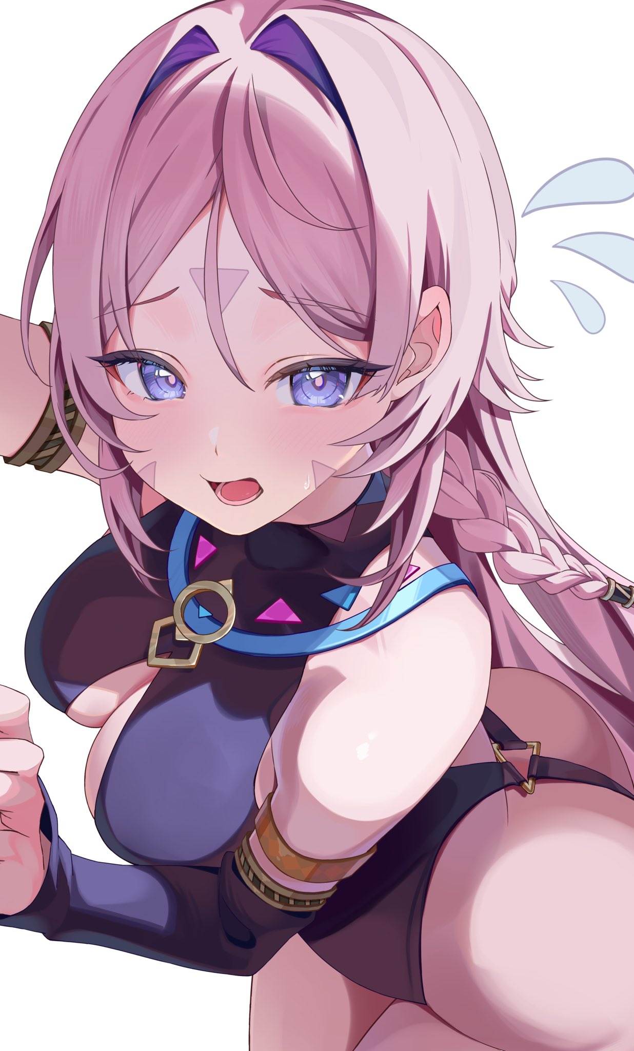 1girls, ass, breasts, citlali (genshin impact), female, female focus, female only, genshin impact, large ass, large breasts, light skin, light-skinned female, sasunopi, solo, thick thighs, thighs, wide hips