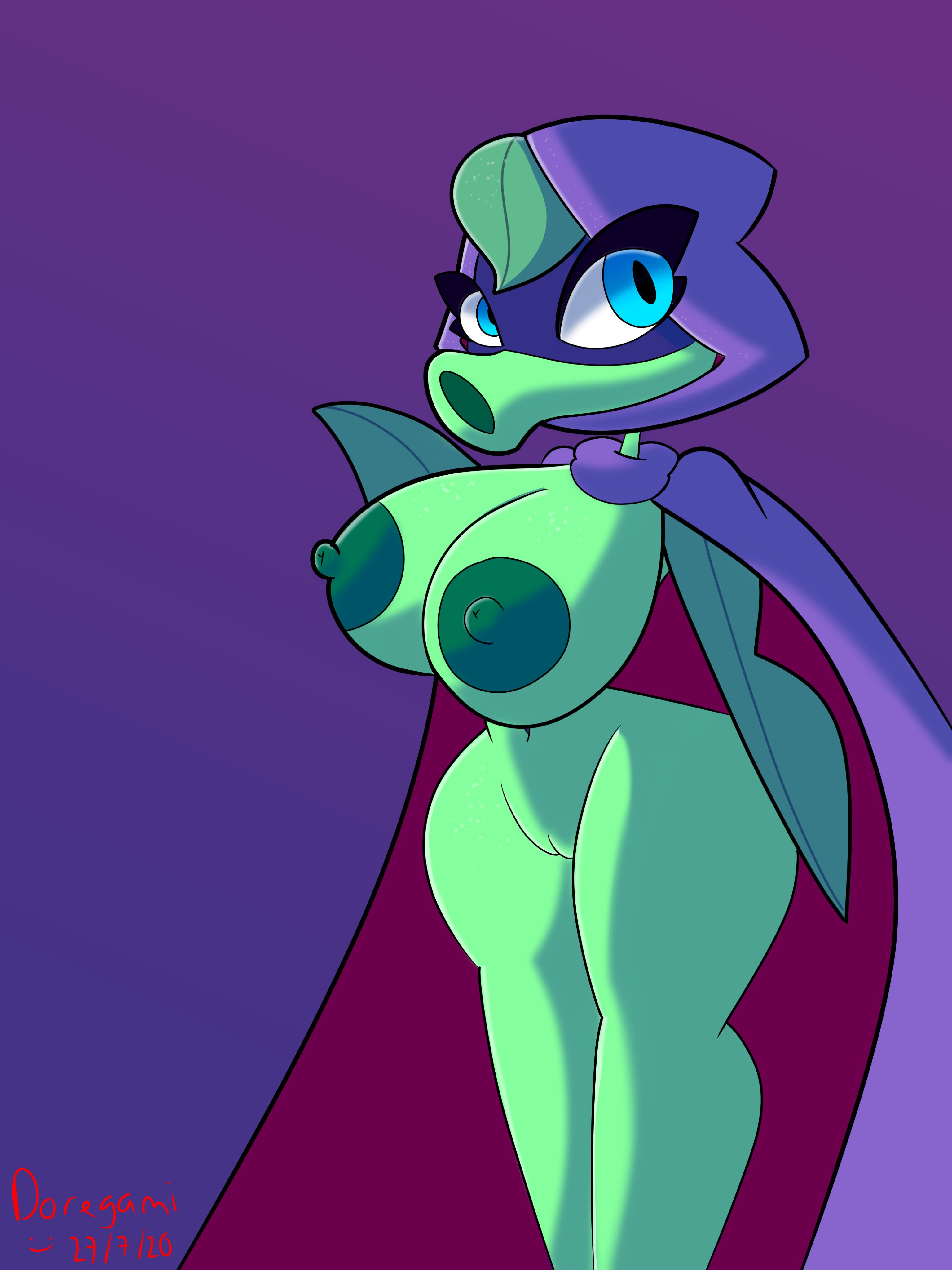 1girls, breasts, doregami, female, green shadow (pvz), large breasts, peashooter (pvz), plant, plant girl, plantie, plants vs zombies, plants vs zombies: heroes, pussy