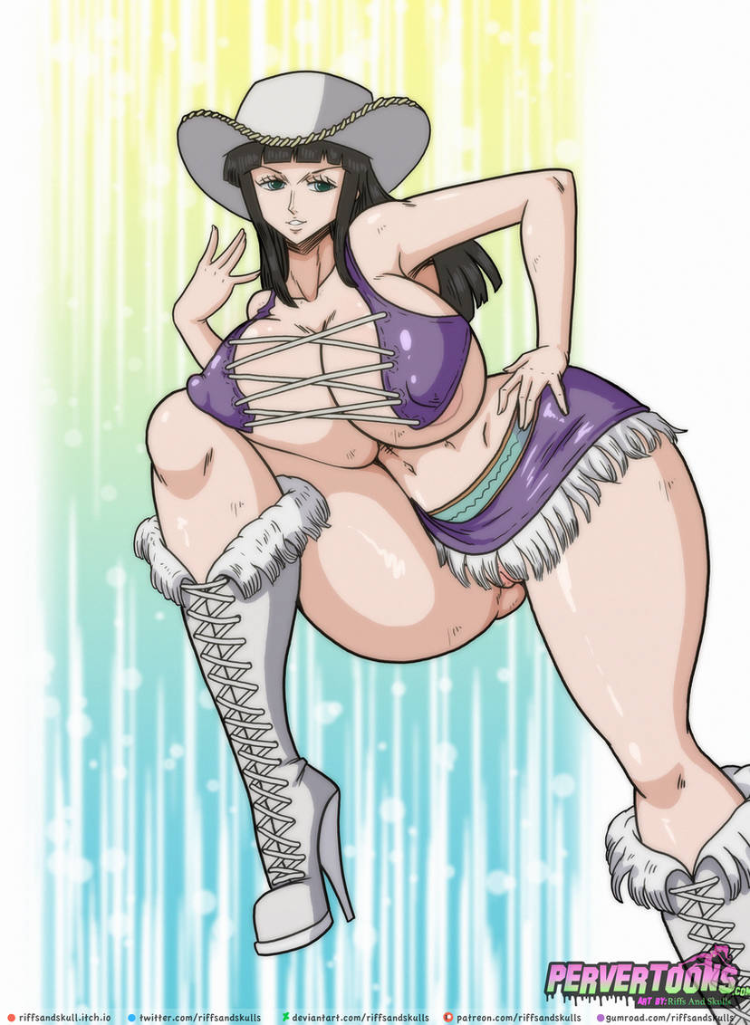 1girls, alabasta, arabasta saga, areolae, areolae visible through clothing, big breasts, bikini, black hair, blue eyes, boots, breasts, breasts bigger than head, cumming, female, female only, hat, high heels, huge breasts, large breasts, miss all sunday, navel, nico robin, nipples, nipples visible through clothing, one piece, panties, pre timeskip, pussy, riffsandskulls, solo, solo female, solo focus, thick thighs, thighs, tight clothing