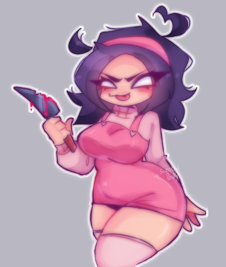 knife nene_(newgrounds) scentedpocky tagme thick_thighs