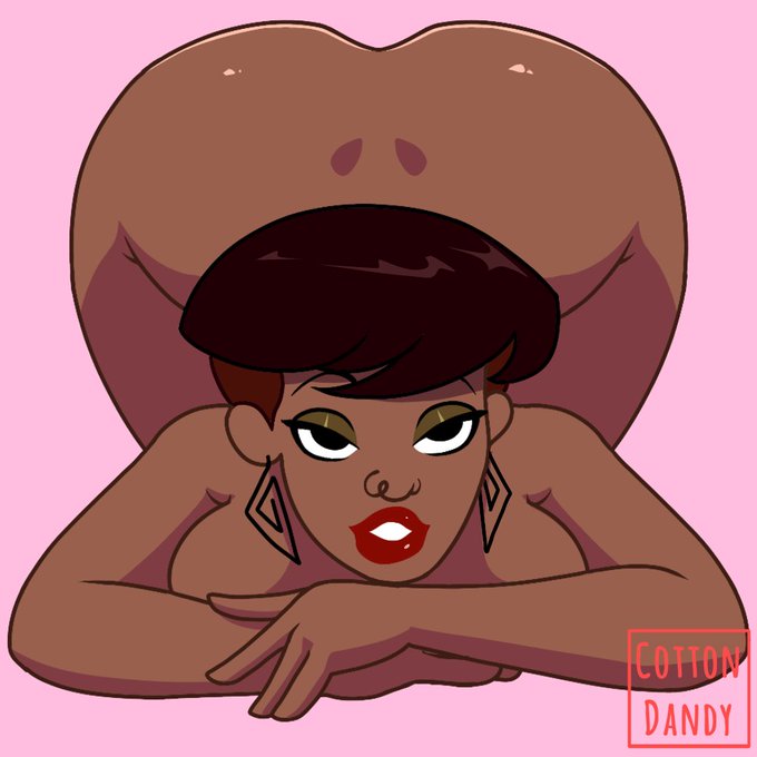 bebe&#039;s_kids big_ass brown_hair cottndandy dark-skinned_female earrings eyeshadow face_down_ass_up jamika red_lipstick wide_hips