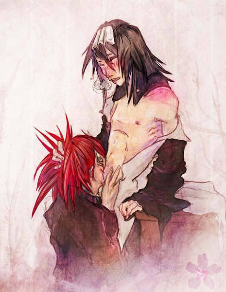 abarai_renji bleach byakuya_kuchiki kuchiki_byakuya renji_abarai tagme yaoi