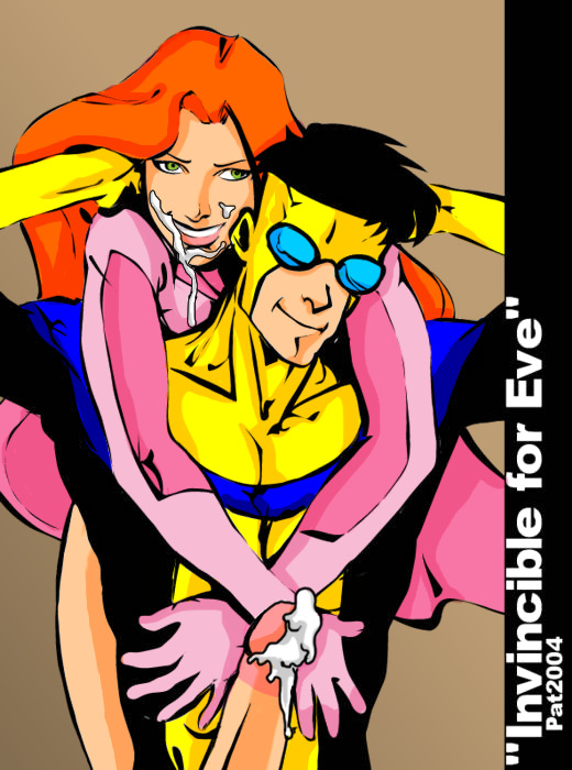 1boy 1girls 2004 atom_eve female ginger image_comics invincible invincible_(superhero) male mark_grayson pat penis redhead samantha_eve_wilkins tagme