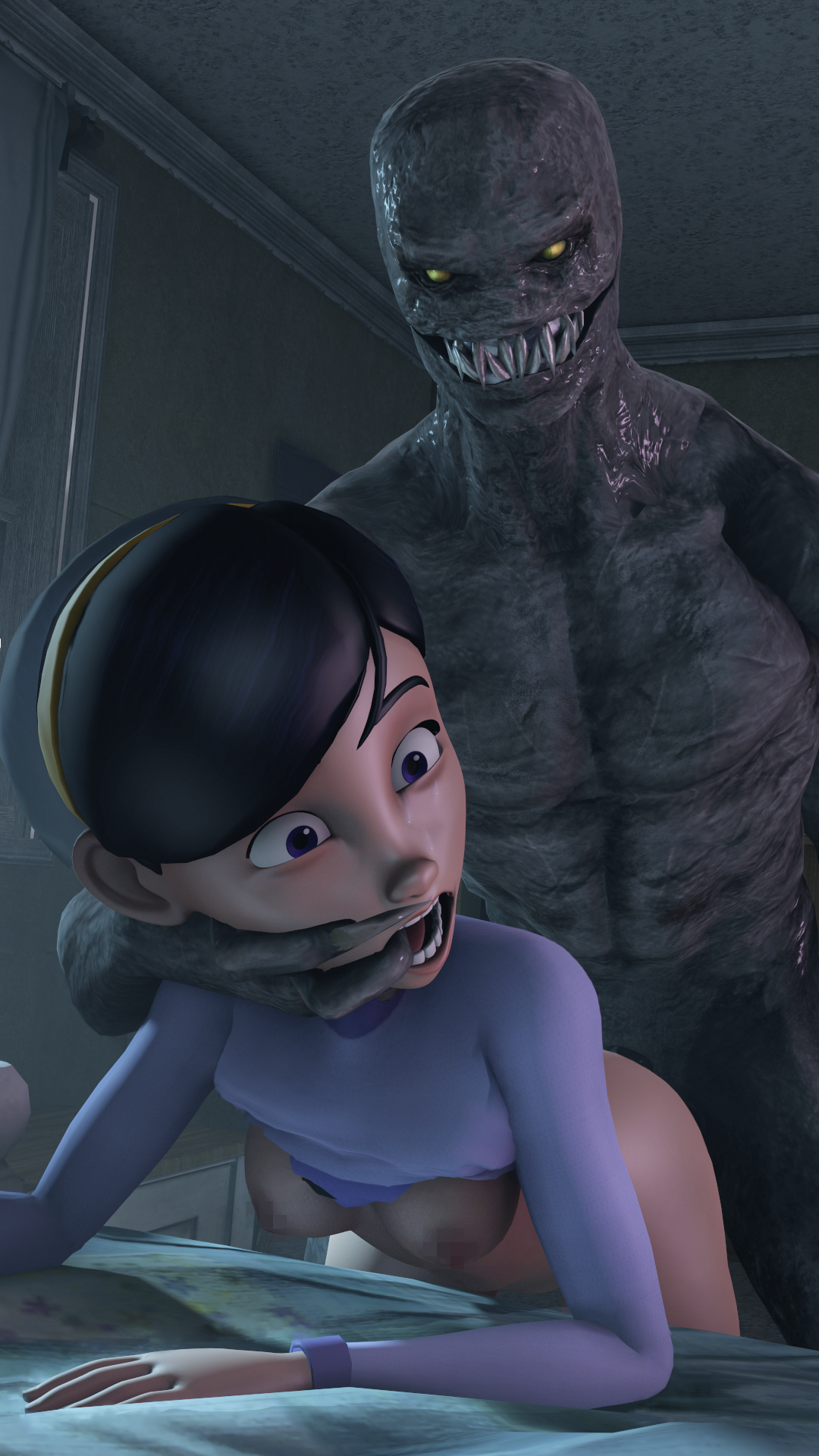 3d, censored, clothing, disney, female, femsub, male, maledom, masterkabal, nipples, pixar, source filmmaker, straight, tagme, the incredibles, violet parr