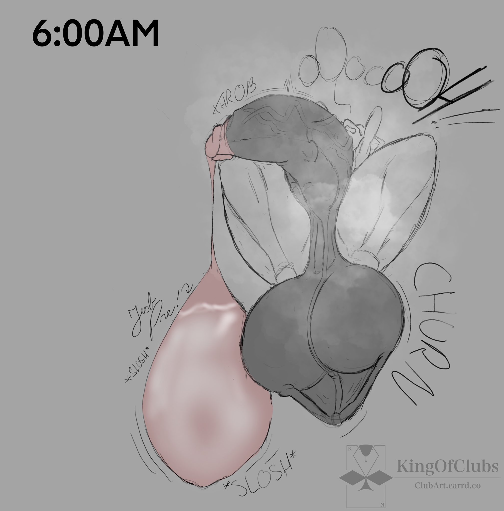 1boy, 2d, 2d (artwork), alternate version at source, alternate version available, androgynous, anthro, balls, balls clench, bent penis, bottom heavy, clenched balls, cobra, cock, condom, condom balloon, condom filling, dialogue, english text, excessive precum, femboy, hands on head, holding back orgasm, huge thighs, humanoid, humanoid penis, hung femboy, hyper, hyper balls, hyper cock, hyper condom, hyper penis, kingofclubs, male, monochrome, musk, musk clouds, musky, musky balls, musky cock, nnn, no nut november, oc, onomatopoeia, orgasm, original, original character, penis, precum, saggy balls, scalie, scrotal raphe, scrotum flap, sketch, slosh, snake, steam, steamy, steamy penis, text, thick thighs, thighs, throbbing penis, time, timestamp, veiny penis
