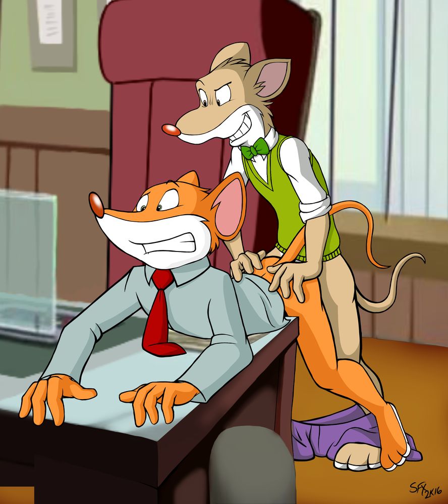 anthro furry_only geronimo_stilton geronimo_stilton_(series) ian_r_soulfox male_only no_humans simon_squealer tagme yaoi