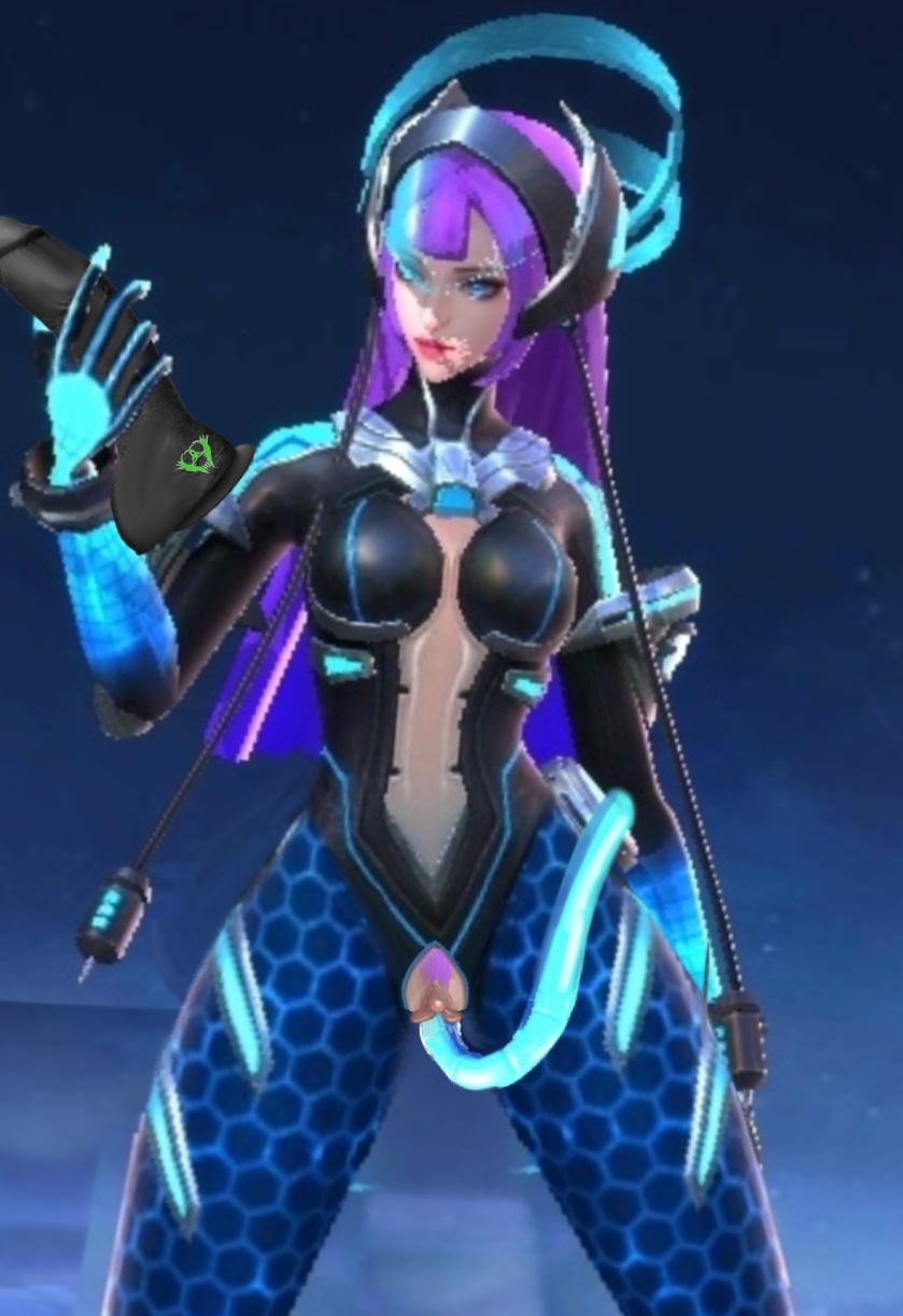 1girls 3d bottomless edit female female_only masturbation mobile_legends selena_(mobile_legends) tentacle