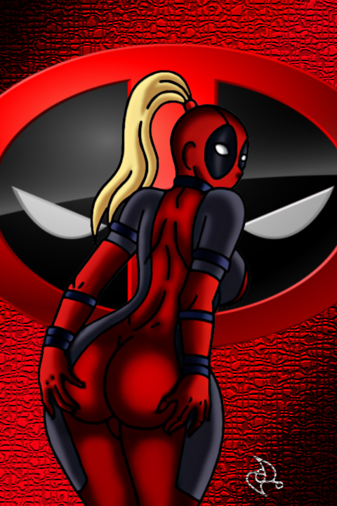 1girls 2015 ass ass_grab big_ass big_butt blonde_hair bodysuit breasts curvy curvy_body curvy_figure curvy_hips dat_ass deadpool fat_ass female female_only jumpsuit lady_deadpool long_ponytail looking_at_viewer looking_back marvel marvel_comics mask masked omarsin pawg ponytail red_background red_suit shading shading_eyes showing showing_off side_boob sideboob solo solo_female solo_focus thick thick_thighs thighs wanda_wilson