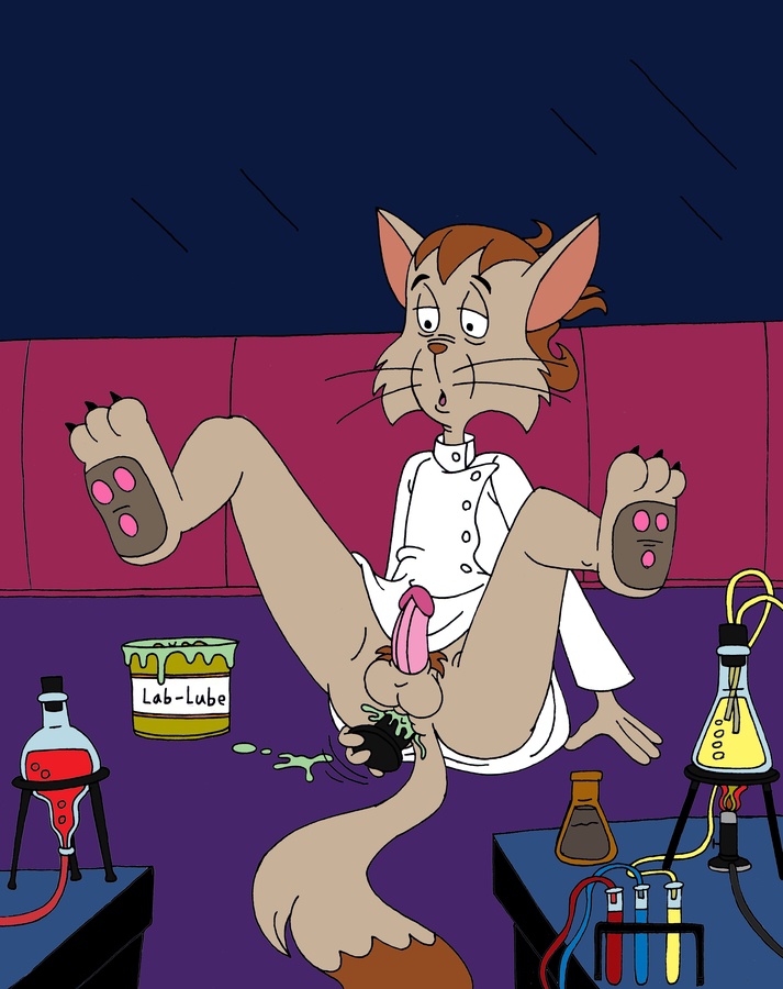 anthro dr_n_zyme flask kooshmeister lab_coat male_only male_penetrating pubes pubic_hair swat_kats tagme test_tube