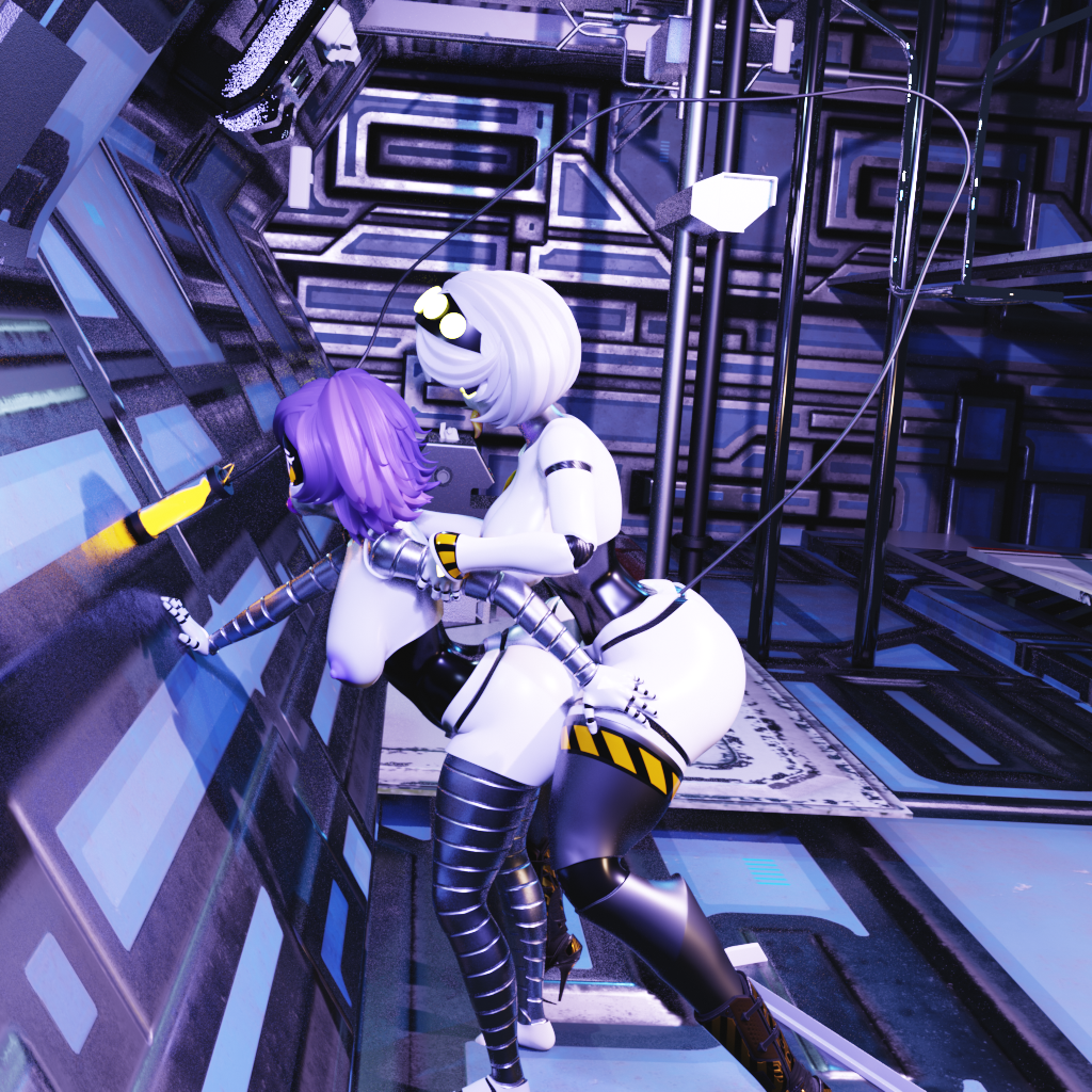 3d 3d_model 3d_render android_girl blender female futanari glitch_productions murder_drones murder_drones_v render robot_girl robot_humanoid serial_designation_v uzi_(murder_drones) v_(murder_drones) white_body white_hair white_skin