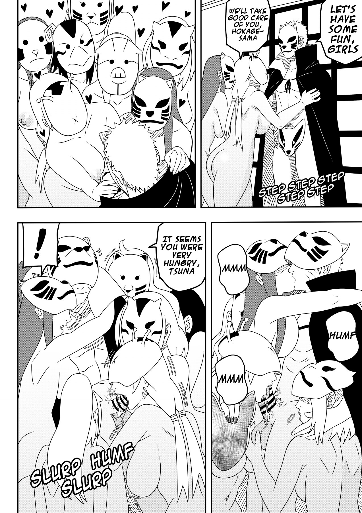 7girls, ass, big ass, big breasts, birthday, blowjob, boruto: naruto next generations, breasts, cheating, cheating mother, cheating wife, clothing, comic, commentary, crossover, dialogue, english text, erza scarlet, fairy tail, female, group sex, harem, incest, ino yamanaka, inviting to sex, kiss mark, kissing, konan, lipstick mark, male, mask, milf, monochrome, mother and son, multiple females, multiple girls, nami (one piece), naruto, naruto (series), netorare, ninrubio, ntr, one piece, oral, penis, sakura haruno, speech bubble, story, sucking penis, teamwork, text, tsunade, undressing, uzumaki kushina, uzumaki naruto