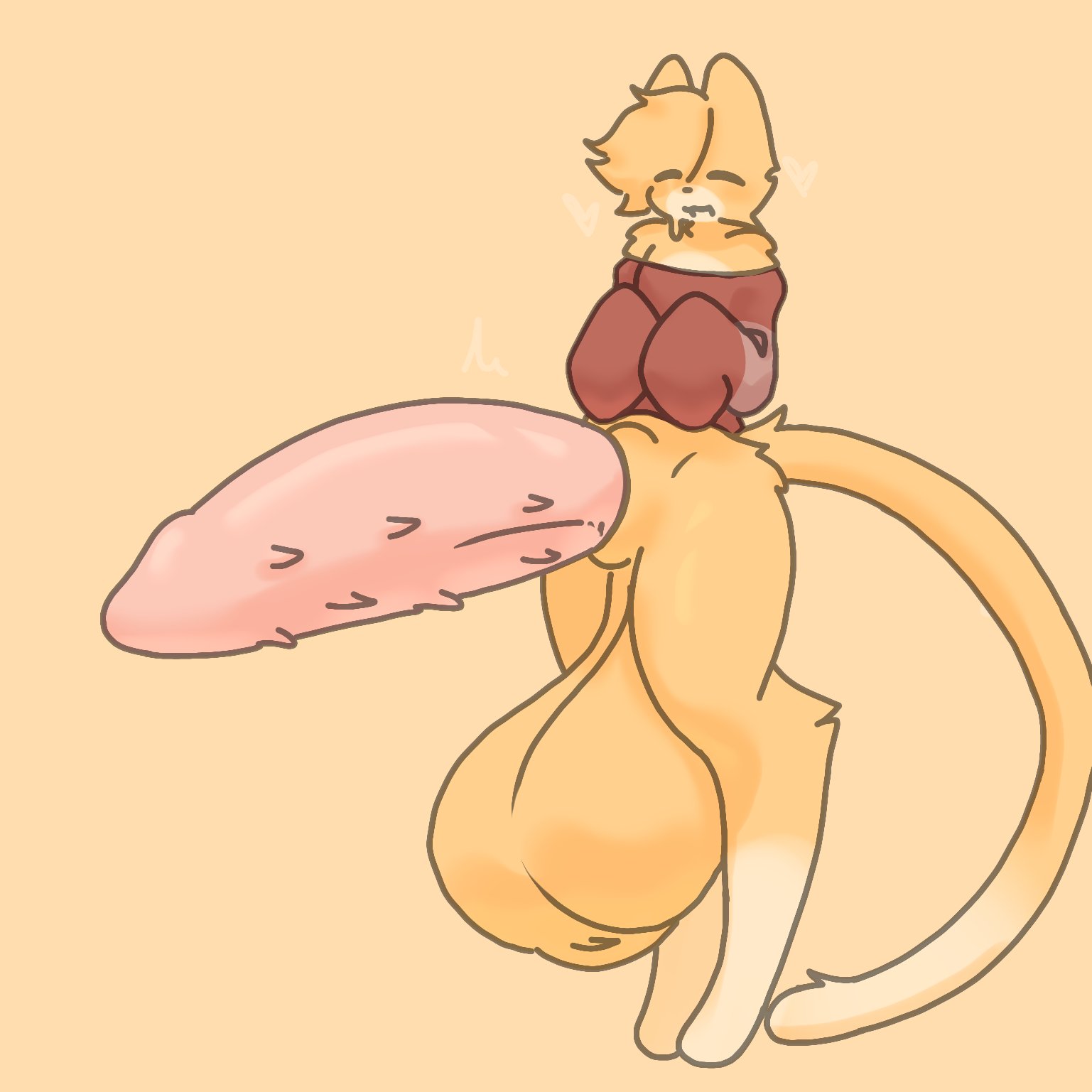 alex (horniicat), cat ears, cat tail, furry, horniicat, hyper penis, male, penis