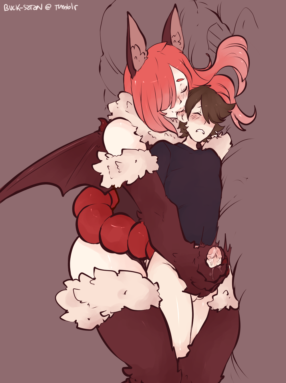 1boys 1girls ass ass big_ass big_butt female femboy male monster_girl tagme