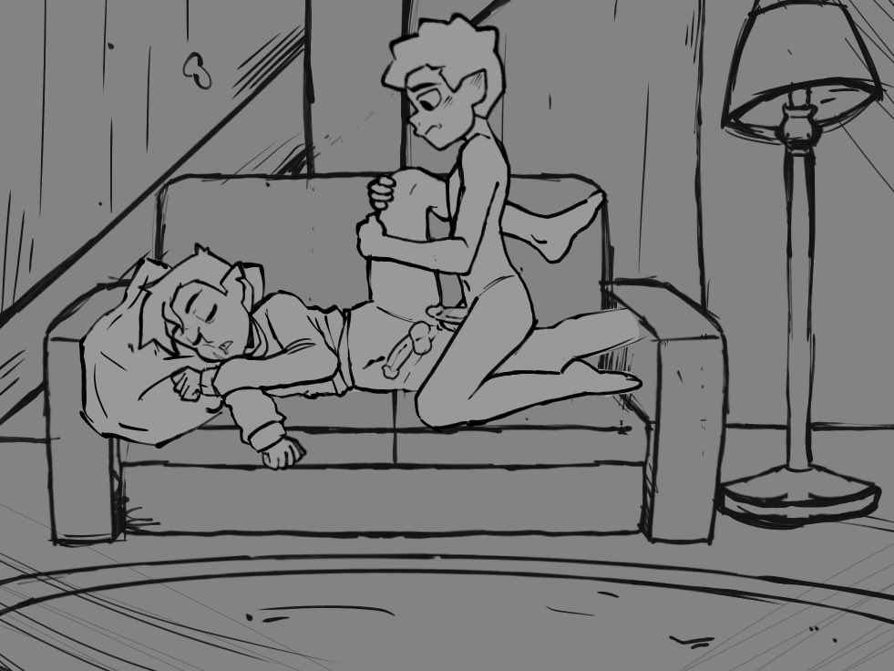 boybaka262, gay, gus porter, hunter (the owl house), jen!, male only, sleep molestation, the owl house, yaoi