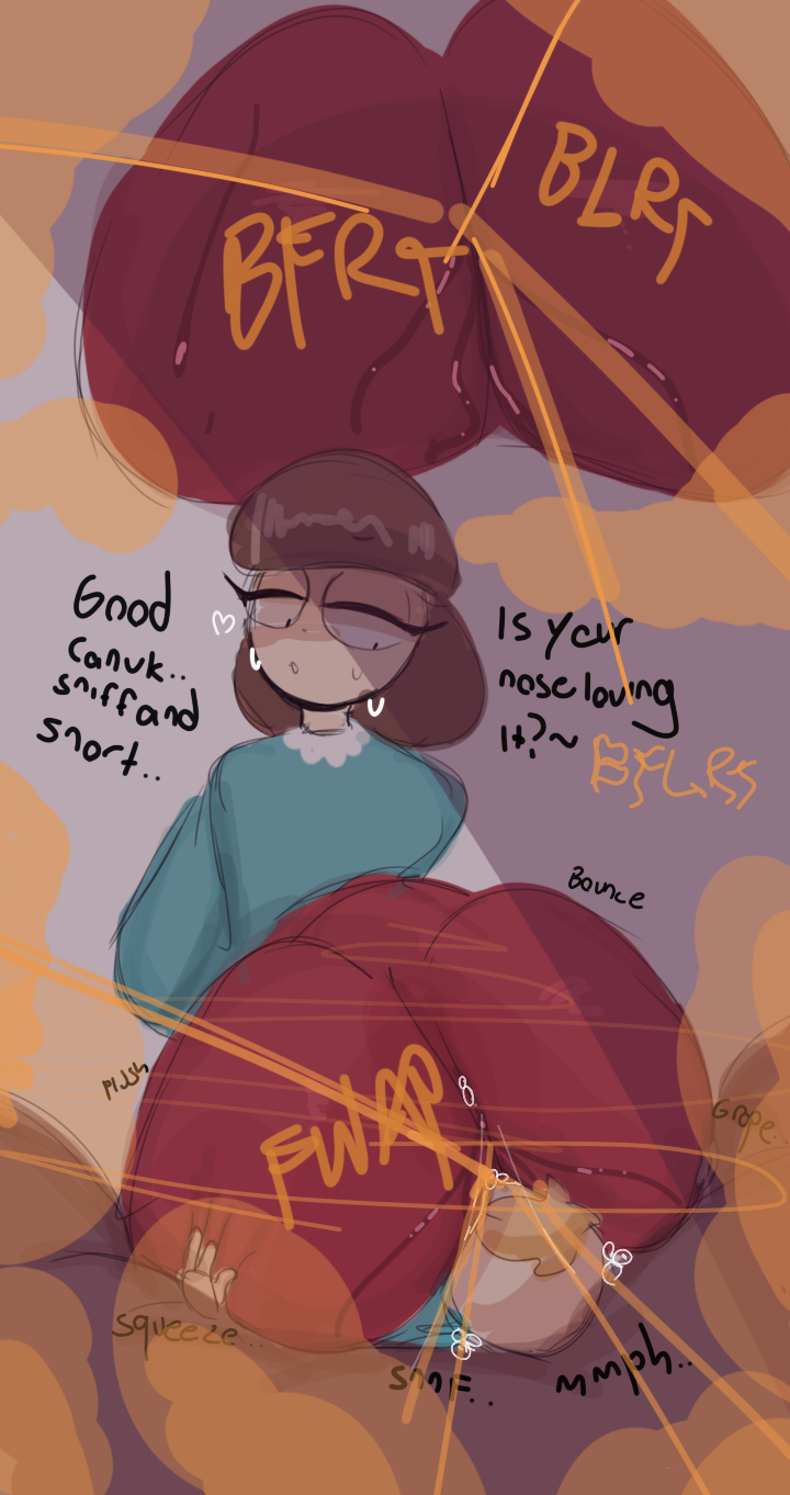 1boy 1girls big_ass blonde_hair blue_shirt brown_hair brunette_female canadian comedy_central dialogue enjoying_farts facesitting fart fart_fetish farting female femdom liane_cartman male milf paramount_pictures phillip_argyle red_leggings sniffing_ass solo007_(artist) south_park thick_ass