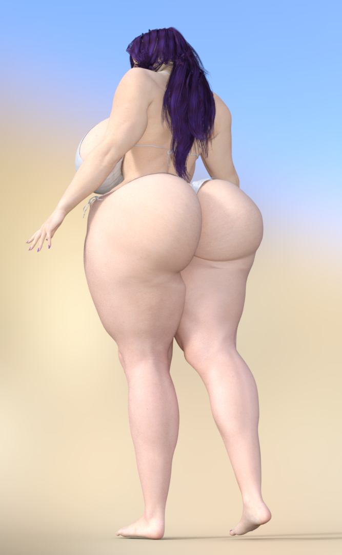 1girls 2010s 2016 3d 3d_(artwork) ass ass big_ass big_breasts big_breasts big_butt bikini breasts breasts female female_focus female_only hourglass_figure huge_ass huge_boobs huge_breasts huge_butt hydverse purple_hair purple_hair_female solo solo_female solo_focus swimsuit swimwear
