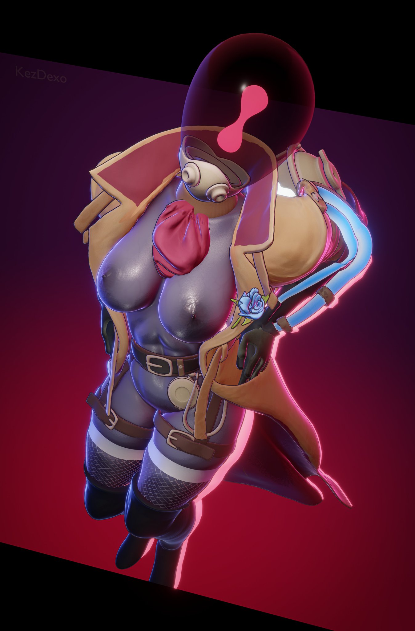 1girls, 3d, breasts, clothed, clothed female, clothing, dark skin, dark-skinned female, deadlock, female, fishnets, functionally nude, functionally nude female, kezdexo, naked footwear, nipples, paradox (deadlock), presenting, presenting breasts, tagme, thigh boots, thighhighs, thighs