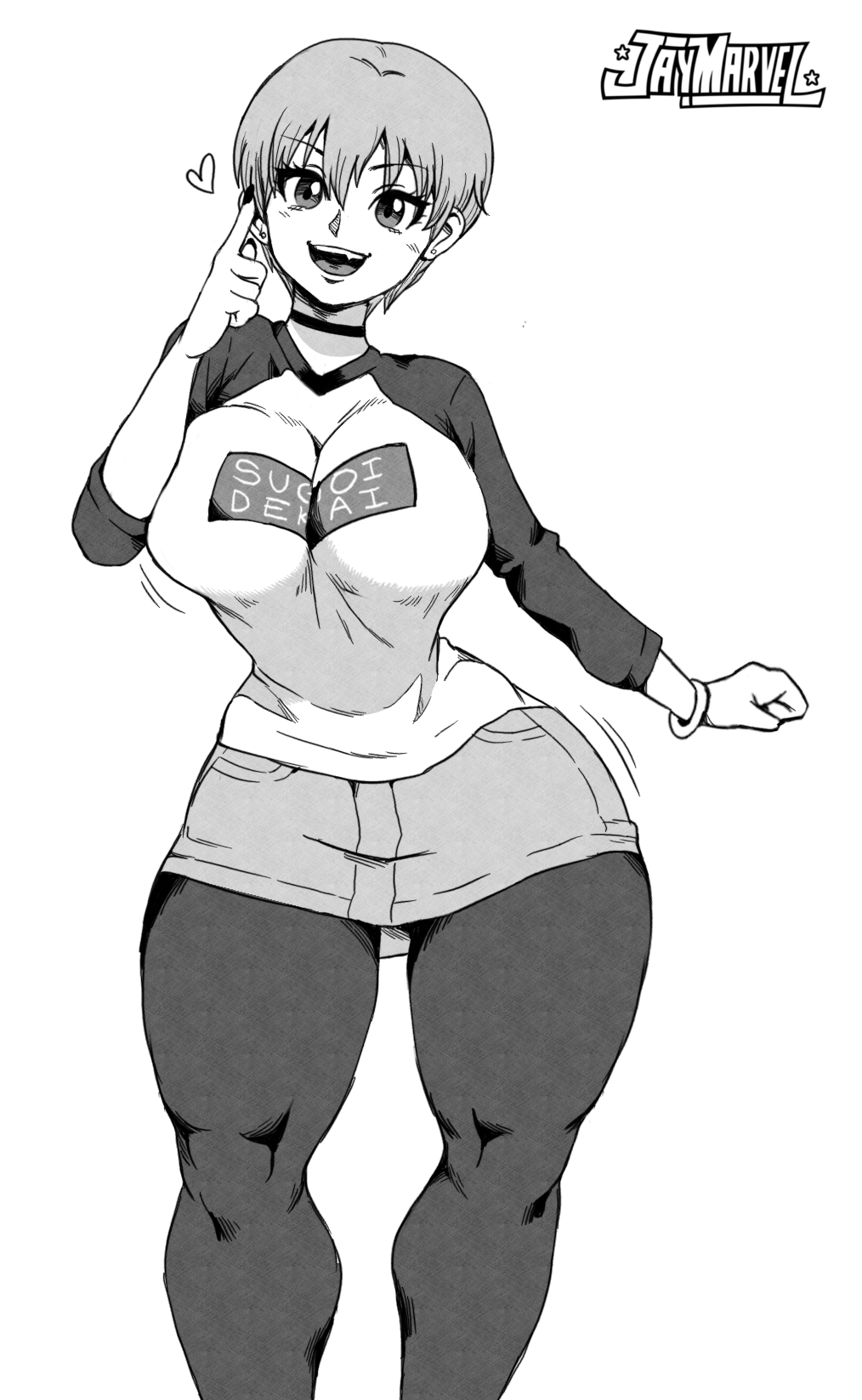 1girls, ass, big ass, big breasts, breasts, female, female only, hips, huge ass, huge breasts, jay-marvel, uzaki hana, uzaki-chan wa asobitai!