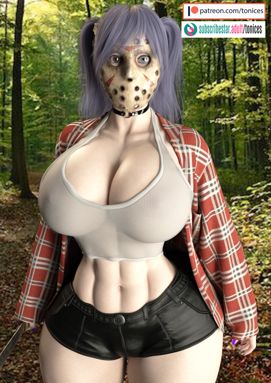 1girls 3d big_ass big_breasts big_thighs breasts bust busty chest curvaceous curvy curvy_figure fat_ass female friday_the_13th goth goth_girl hips hourglass_figure huge_ass huge_breasts human jason_voorhees_(cosplay) kimmy_(tonices) large_ass large_breasts legs light-skinned_female light_skin mature mature_female original original_character round_ass slim_waist thick thick_ass thick_hips thick_legs thick_thighs thighs tonices voluptuous voluptuous_female waist wide_ass wide_hips wide_thighs