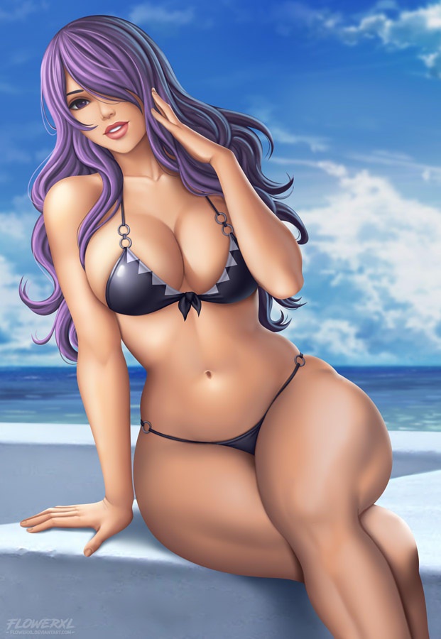 1girls, big breasts, breasts, camilla (fire emblem), cleavage, female, female only, fire emblem, fire emblem fates, flowerxl, hartman hips, hips, hourglass figure, large breasts, mature female, nintendo, solo, thick thighs, thunder thighs, thunderthighs, wide hips