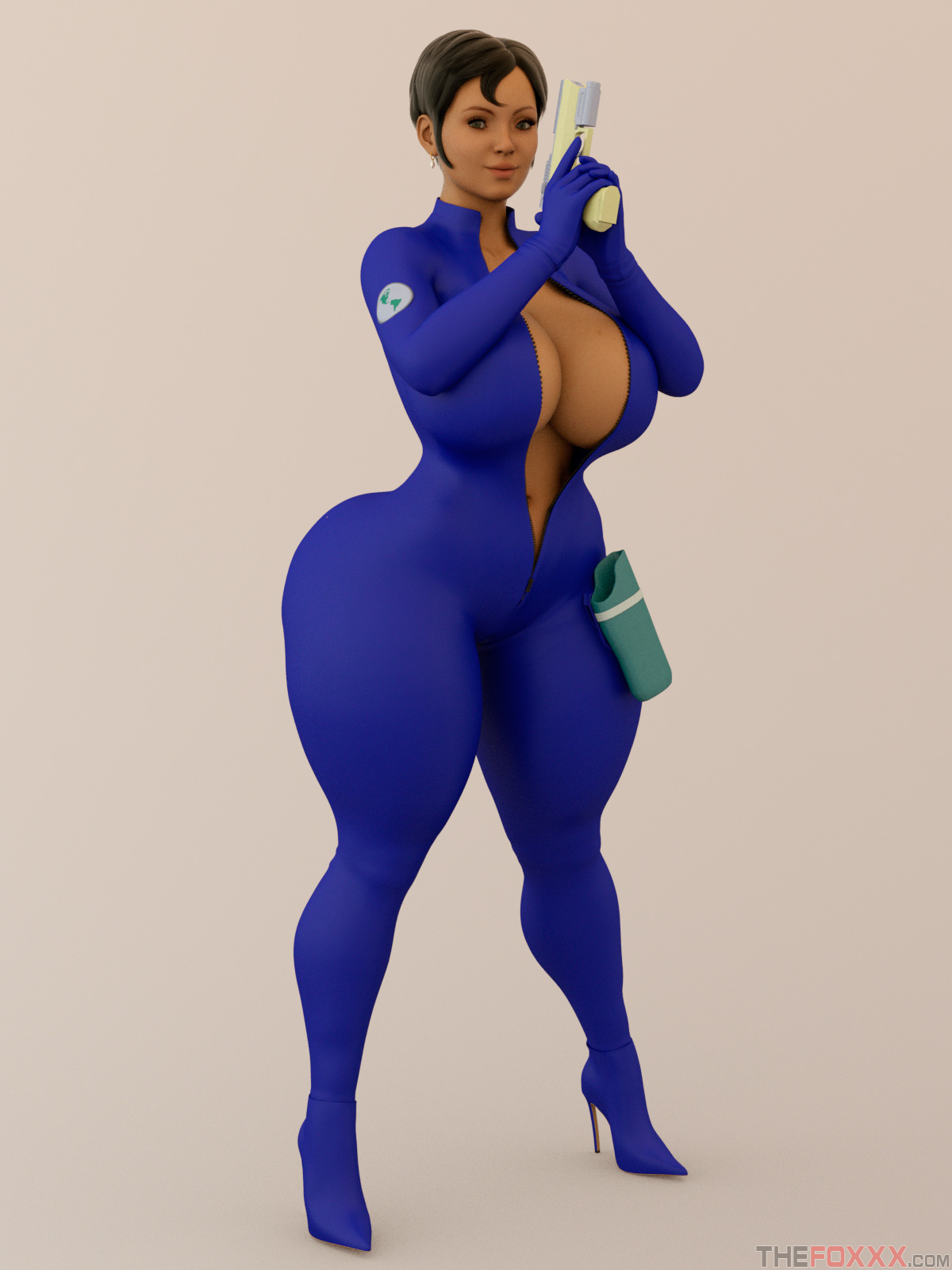 1girls, 3d, 3d (artwork), agent honeydew, ass, black hair, breasts, bust, busty, cartoon network, curvaceous, curves, curvy, curvy body, curvy female, curvy figure, curvy hips, dexter's laboratory, dial m for monkey, female, female focus, female only, high heels, hips, hourglass figure, human, legs, light skin, light-skinned female, lower body, mature, mature female, round ass, short hair, solo, solo female, solo focus, thefoxxx, thick ass, thick legs, thick thighs, thighs, upper body, voluptuous, waist, watermark, wide hips