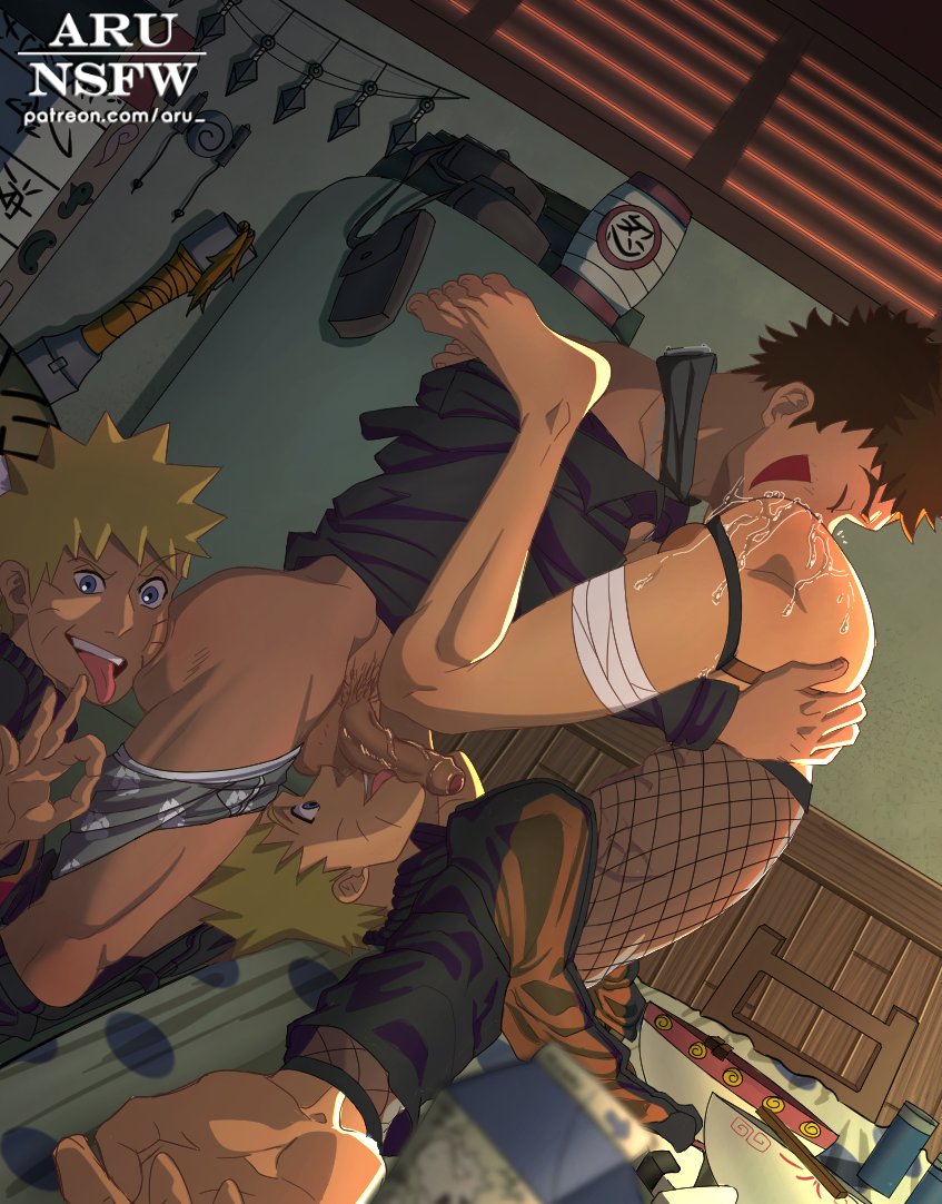 3boys 69 69_position anilingus aru-nsfw ass ass_juice barefoot blonde_hair blue_eyes boner brown_hair clothed clothed_sex clothing erection facepaint feet feet_up fellatio foreskin gay indoors inuzuka_kiba jacket legs legs_up licking licking_penis male male/male male_only naruto naruto_(series) naruto_shippuden naruto_uzumaki oral penis rimming sex threesome toes tongue tongue_out twink uncensored uzumaki_naruto veiny_penis whisker_markings whiskers yaoi yellow_hair