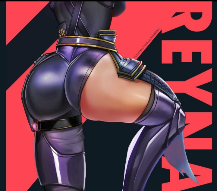 1girls, 2d, ass, ass focus, badcompzero, bubble ass, bubble butt, clothed, dark skin, dark-skinned female, faceless female, female, female only, large ass, latina, reyna (valorant), riot games, valorant, video game character, video games, wide hips