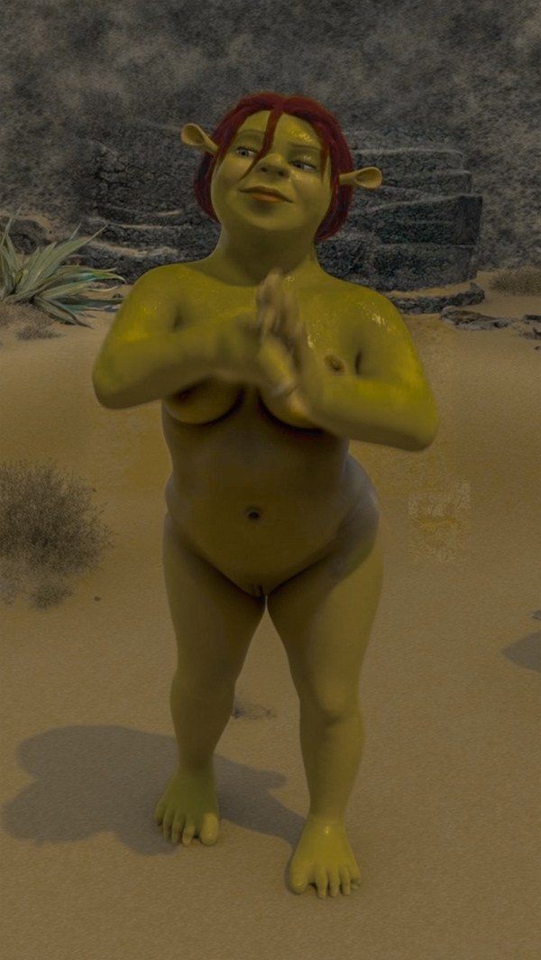 1girls, 3d, dreamworks, dreamworks animation, dreamworks pictures, female, naked, ogre, ogress fiona, pacific data images, princess, princess fiona, princess fiona (ogre), shrek (series), shrek 2