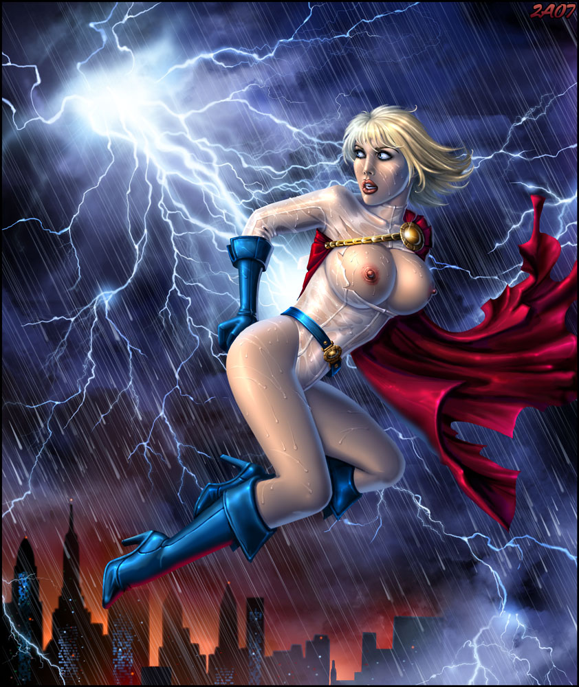 1girls blonde_hair blue_eyes candra dc dc_comics female female_only kara_zor-l karen_starr power_girl solo tagme