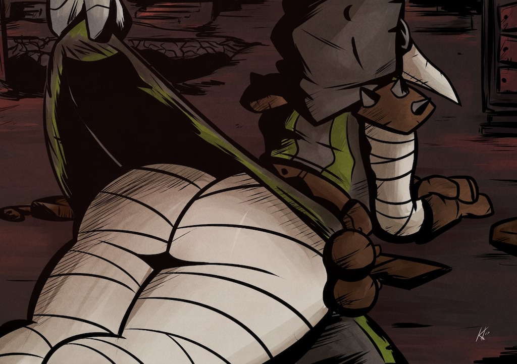 ass, bandages, big ass, darkest dungeon, doctor, female, hood, laying down, plague doctor, plague doctor (darkest dungeon), thick thighs