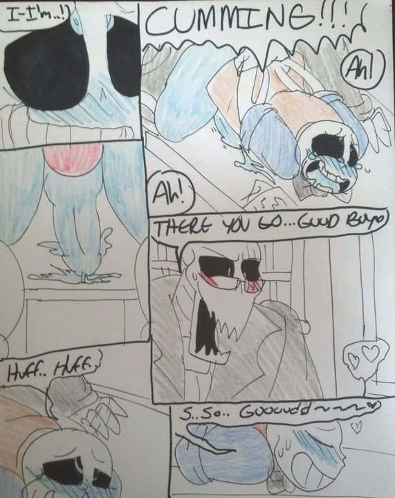 2boys 2d artist_request comic cum doggy_style ectobody english_text gay humanoid male male_only papyrus_(underfell) papyrus_au sans tagme tagme_(artist) talking text traditional_media_(artwork) underfell underfell_papyrus undertale_(series) undertale_au undertale_fanfiction yaoi