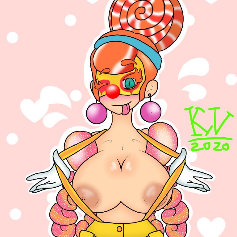 1girls arms_(game) candy clown clown_girl female lola_pop lulusuckz nintendo