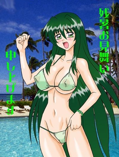 green_hair lina_toin mermaid_melody_pichi_pichi_pitch rina_toin swimsuit tagme