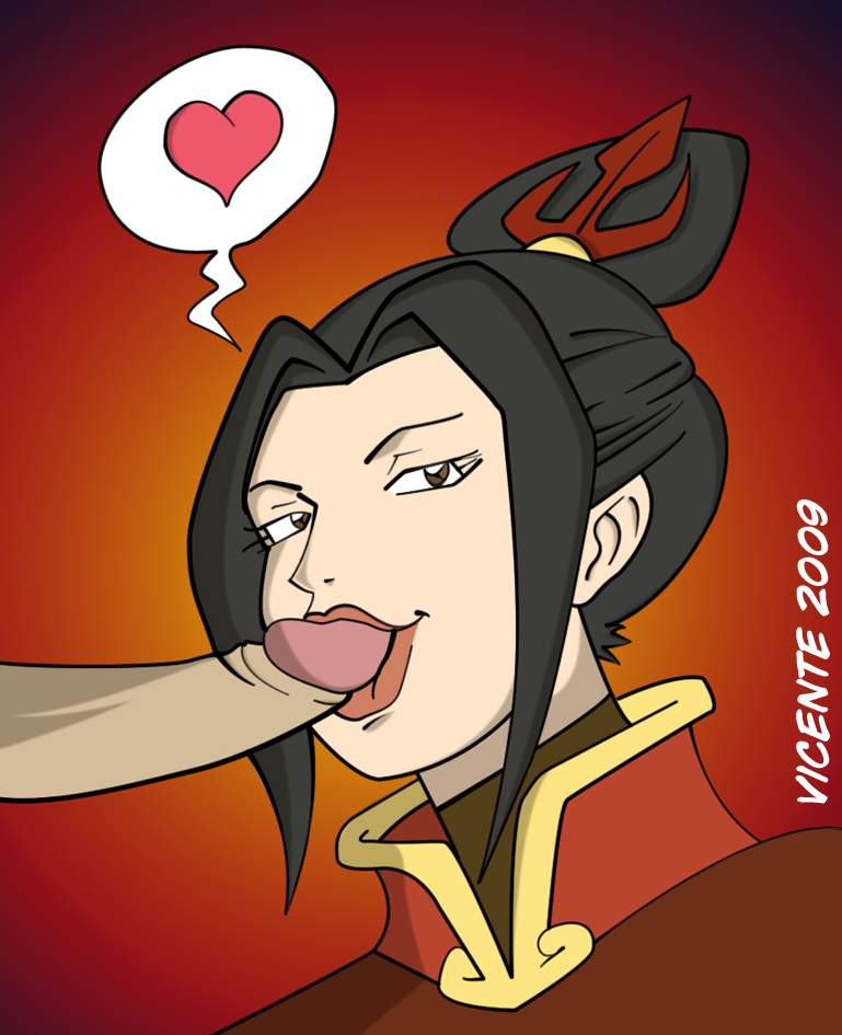 1girls avatar_the_last_airbender azula black_hair blowjob brunette clothing eyelashes eyeshadow fellatio female fire_nation firebender hair_bun human light_skin looking_at_viewer male naughty_face nickelodeon oral princess red_lipstick royalty skinny slim straight straight_hair tagme tied_hair vicente yellow_eyes