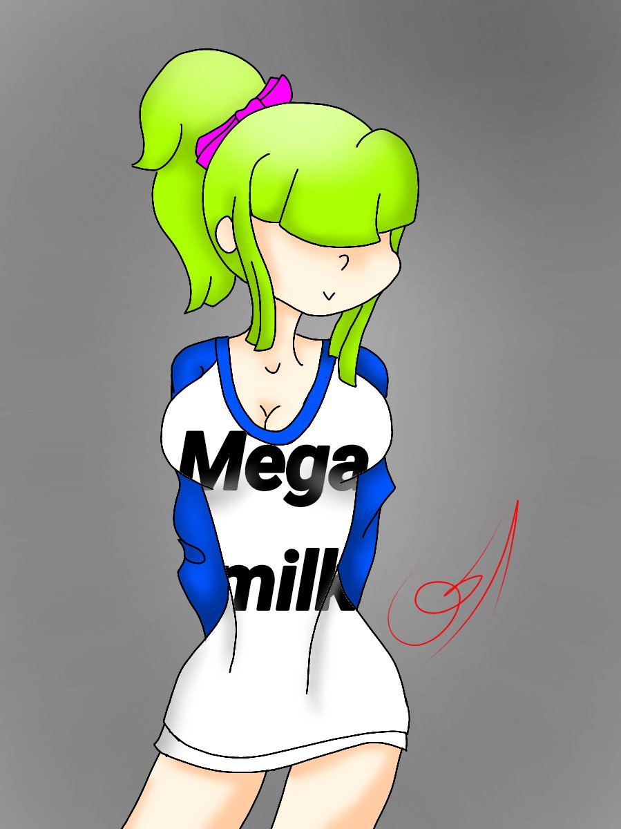 artist_request cami_(fnafhs) fnafhs fnafhs_z3ro green_hair large_breasts red_eyes