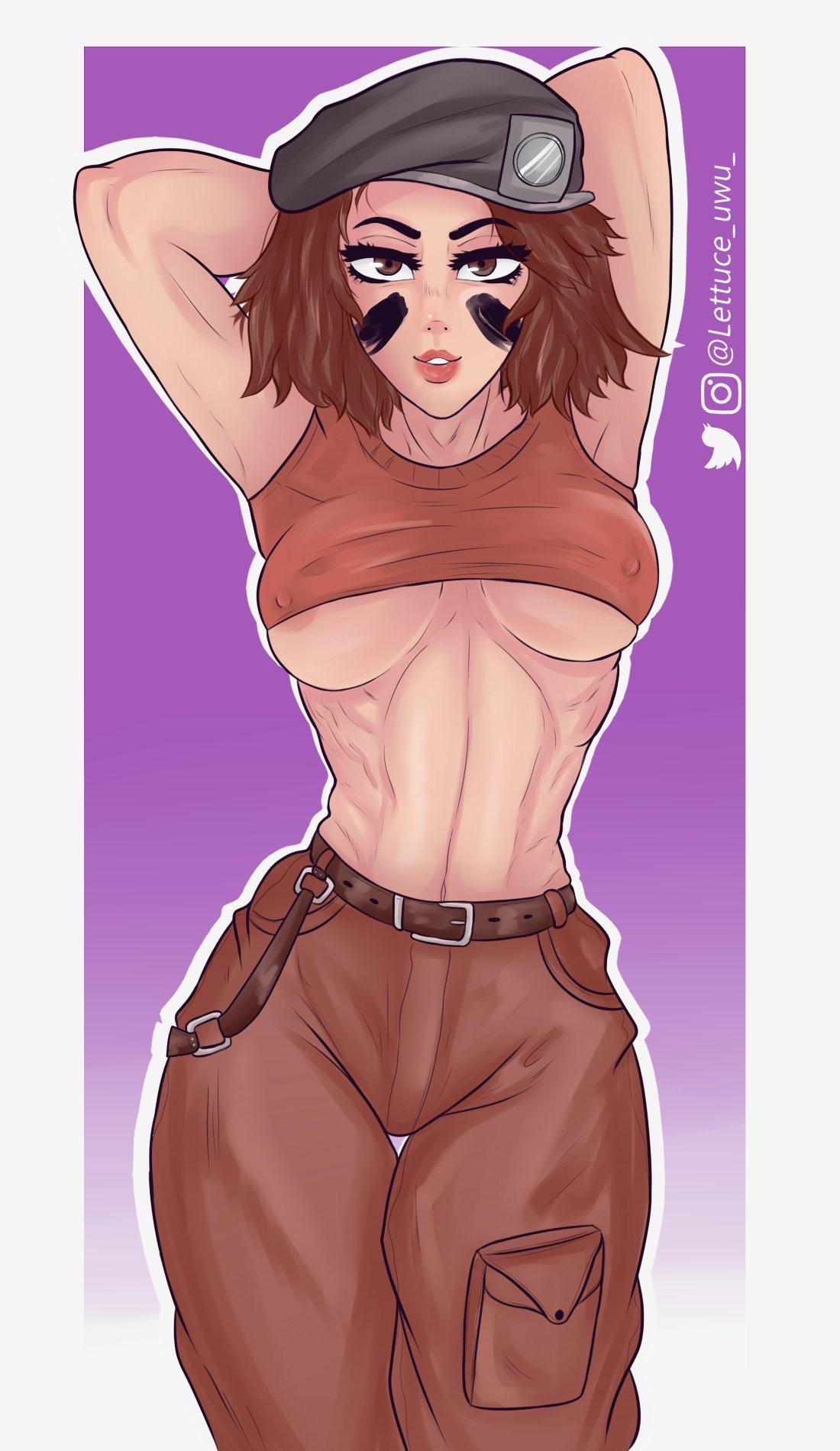 1girls, breasts, female, mira (rainbow six), rainbow six, rainbow six siege, tagme, thick thighs, tom clancy, underboob