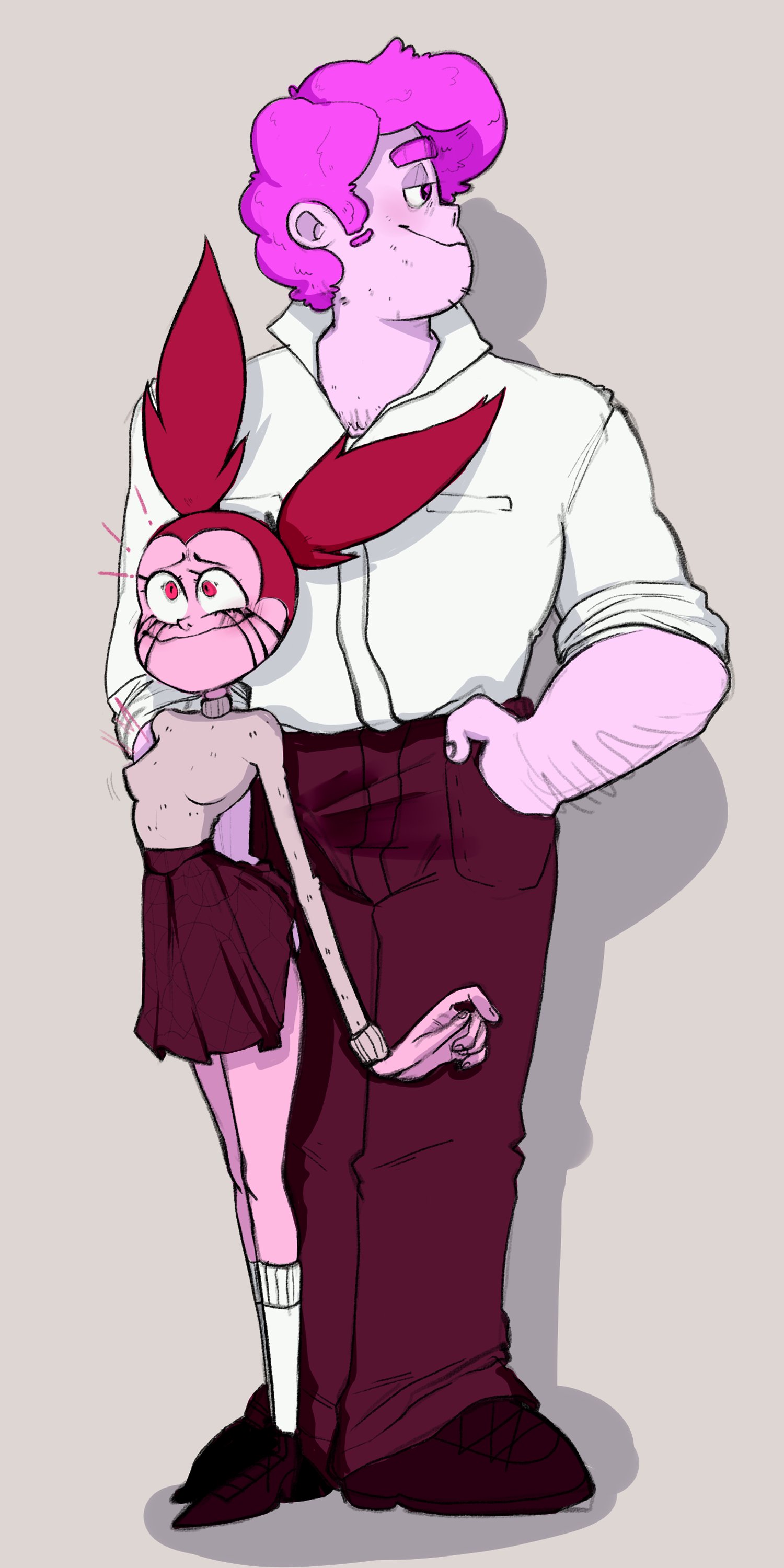 chad steven, female, penis, pikolo82, spinel (steven universe), steven quartz universe, steven universe, straight