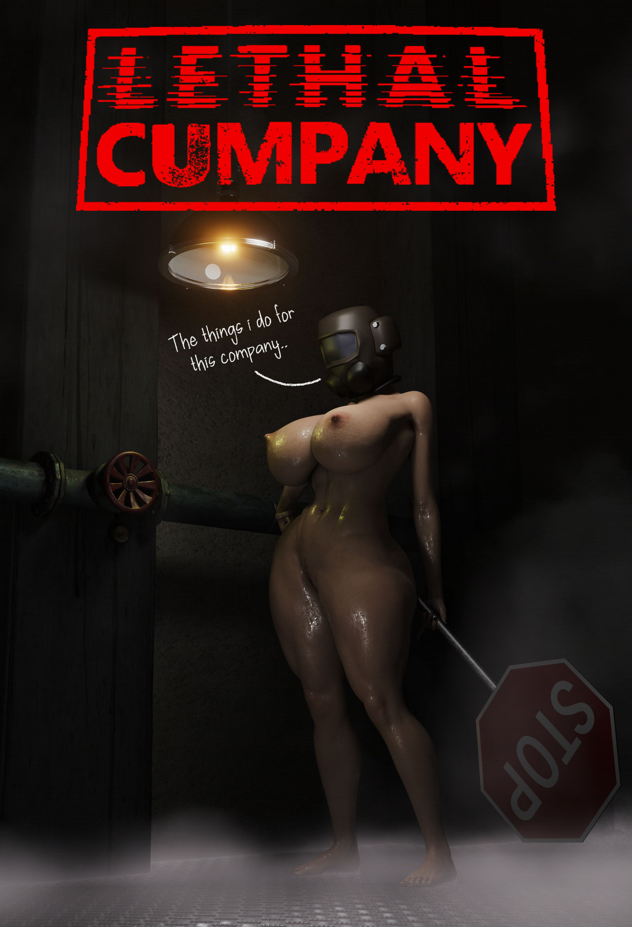 1girls 3d crypti1d employee_(lethal_company) lethal_company mask massive_breasts muscular muscular_female naked nipples nude nude_female self_upload solo standing sweat sweating sweaty thick_thighs thighs wide_hips