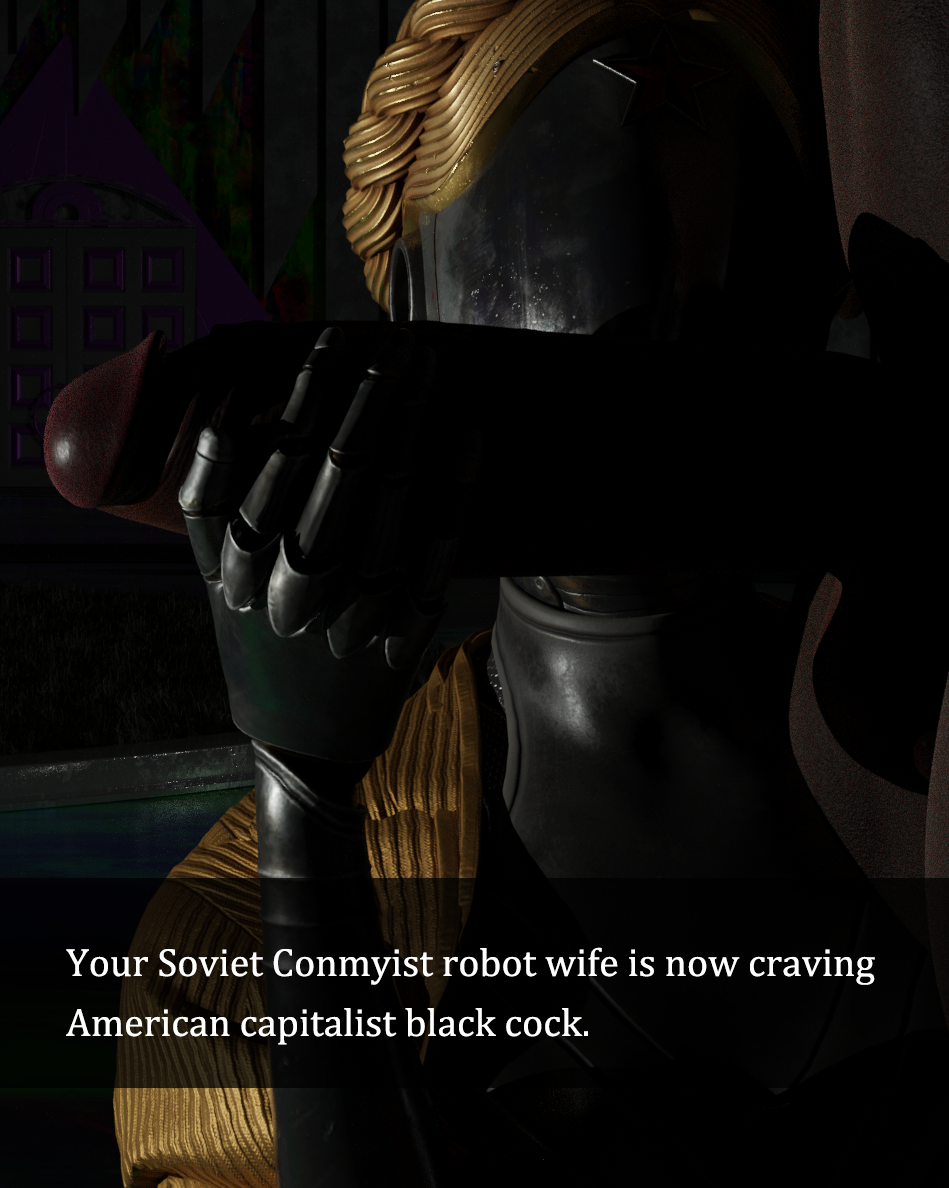 3d atomic_heart big_penis blender cock_worship dark-skinned_male dark_penis dark_skin interracial left_(atomic_heart) penis robot robot_girl robot_humanoid sex soviet the_twins_(atomic_heart)