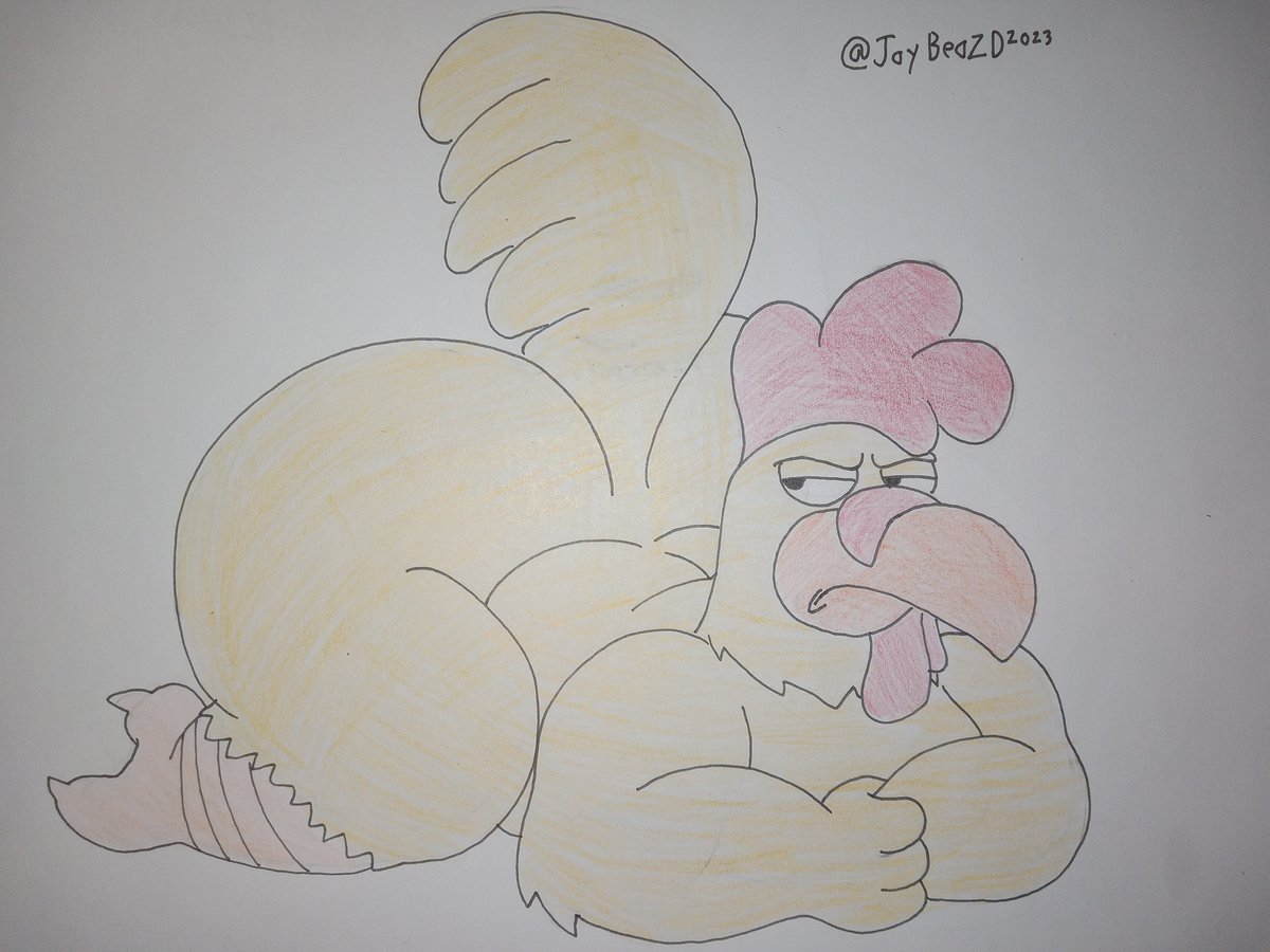 1boy 2d ass ass_up big_ass big_butt chicken ernie_the_giant_chicken family_guy fat_ass fat_butt gay huge_ass huge_butt jaybeazd large_ass large_butt male male_focus male_only solo solo_focus solo_male thick_ass thick_butt traditional_media_(artwork)