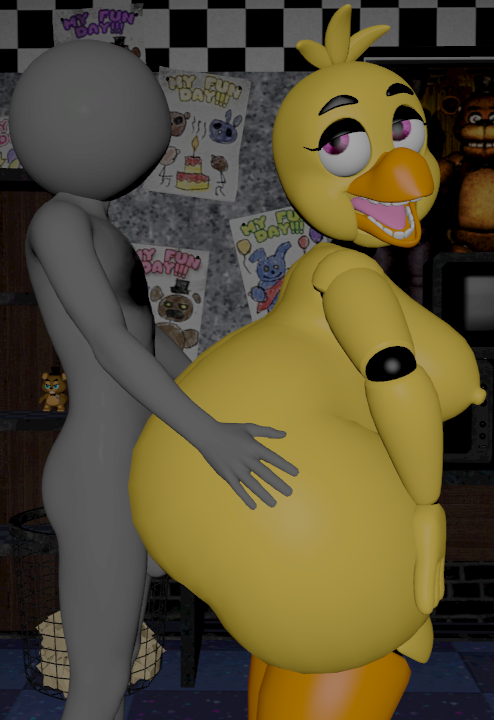 anon anonymous_artist anonymous_character anonymous_male chica_(fnaf) chicken_girl classic_chica_(fnaf) five_nights_at_freddy's fnaf good_chicken human male_human/female_anthro penetration straight