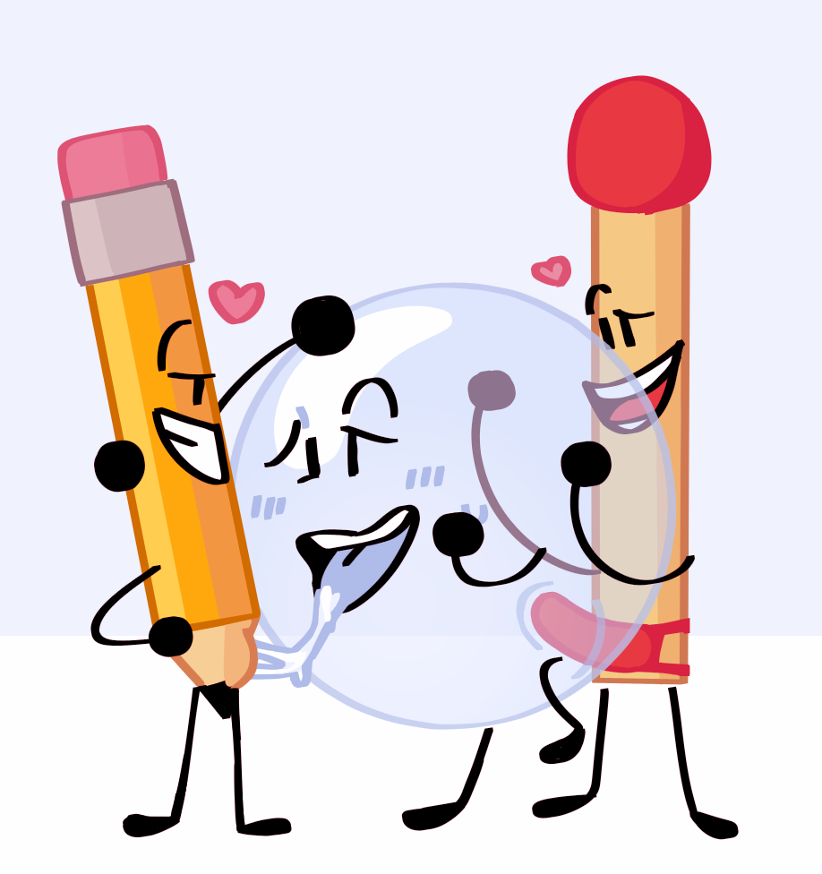 3girls animate_inanimate battle_for_dream_island bubble_(bfdi) cunnilingus dildo dykes female group group_sex lesbian lesbian_sex match_(bfdi) no_humans object_shows oral pencil_(bfdi) sex sex_toy strapon threesome use_the_correct_tags_you_fucking_ape vaginal_penetration