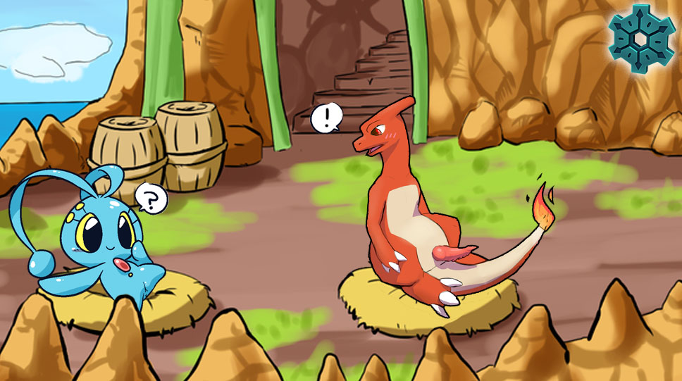 anthro charmeleon erect_penis female legs_apart male manaphy nintendo pokémon_(species) pokemon pokemon_dppt pokemon_mystery_dungeon pokemon_rgby pussy shocked snivythesuperior