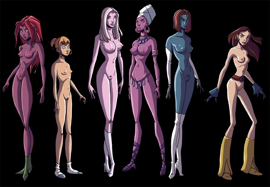 blink_(x-men) blonde_hair blue_eyes blue_skin brown_hair clarice_ferguson dark-skinned_female dark_skin emma_frost harem kitty_pryde light_skin long_hair marvel marvel_comics mystique nipples nude nude_filter orange_hair ororo_munroe pussy raven_darkholme red_hair shadowcat shoulder_length_hair storm_(x-men) straight_hair tilde_soames white_eyes white_queen wolverine_and_the_x-men x-men yellow_eyes yellow_sclera