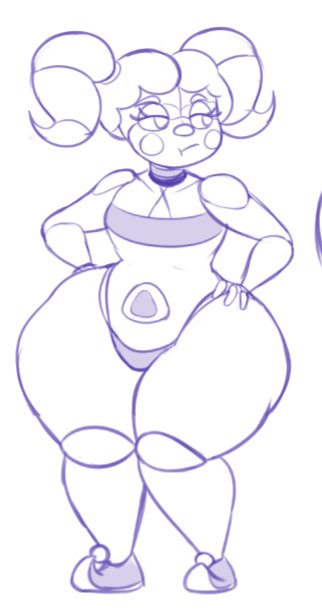 baby_(fnafsl) big_ass circus_baby circus_baby_(fnaf) circus_baby_(sausagesspicy) five_nights_at_freddy's five_nights_at_freddy's:_sister_location fnaf robot robot_girl sausagesspicy sausagesspicy_(artist) scottgames sister_location sketch thick_thighs